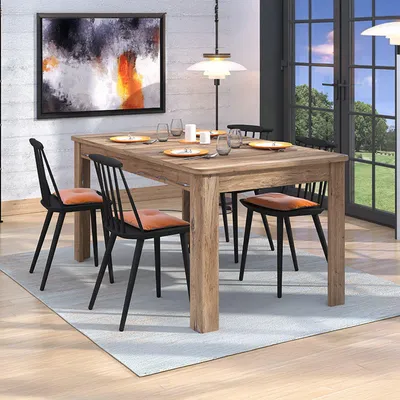 Immagine prodotto di Colosimi - Tavolo Allungabile, 160x91x77h cm Marrone Noce, 8 Posti