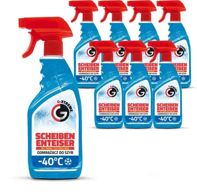 Produktbild von Gamix Scheibenenteiser mit Nano-Technologie | 8 x 500 ml Sprühflasche windschutzscheiben enteiser | verhindert Wiedervereisung | Frostschutzmittel funktioniert bis zu -40 °C