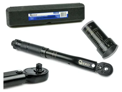 Obrázok produktu pre Momentový kľúč 1/4'', 5 - 25Nm, čierny, Geko