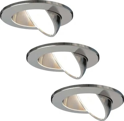 Produktbild von Ledvion 3er set LED Einbaustrahler 5W CCT Warmweiss Kaltweiss IP65