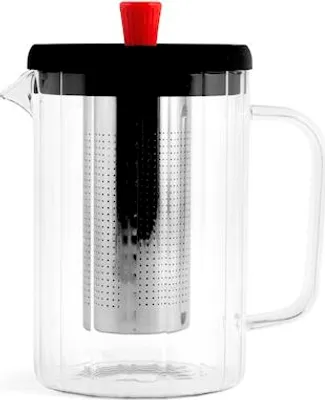 Immagine prodotto di H&H Teiera In Vetro Borosilicato Con Filtro Lt 1