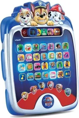 Zdjęcie produktu dla Tablet Edukacyjny VTech Psi Patrol, 5 Trybów Gry, 26 Klawiszy z Literami, Multikolorowy, Dla Dzieci 3-7 Lat