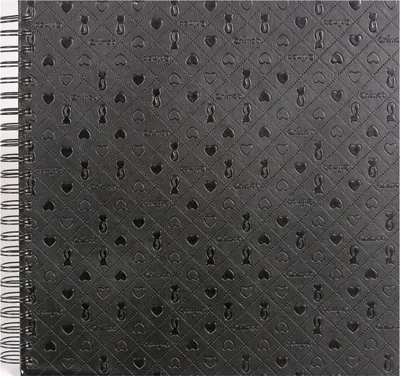 Produktbild von Spiral Fotoalbum für Fotoecken 30x30/40s. LE CLOU Schwarz