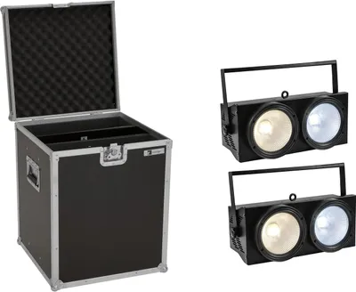 Produktbild von EUROLITE Set 2x Audience Blinder 2x100W LED COB CW/WW + Case