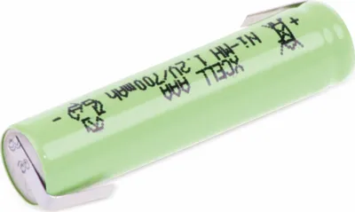 Produktbild von XCell Akku Micro AAA 1,2V / 700mAh X700AAAI Industrial Z-Lötfahne