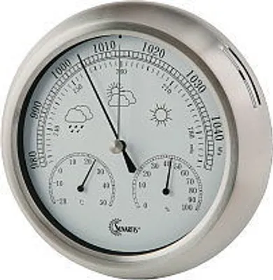 Produktbild von Sunartis THB 367 SS, Edelstahl, Außen-Barometer, Außen-Hygrometer, Außen-Thermometer, Barometer, Hygrometer, Thermometer, Barometer, Hygrometer, Thermometer, Edelstahl, 970 - 1050 kPa