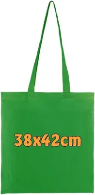 Produktbild von Famanu Baumwolltasche 38x42cm mit Jutehenkeln - Umweltfreundlich und Wiederverwendbar