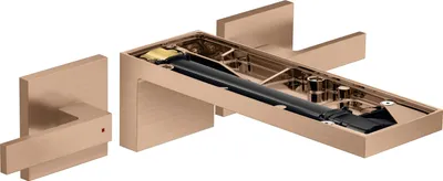 Obrázek produktu pro hansgrohe AXOR MyEdition 3otvorová umyvadlová baterie, podomítková, s vyskakovacím odtokem, bez desky, průmět 221 mm, 47082310