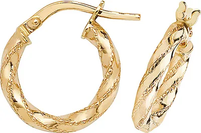 Produktbild von 9 Karat (375) Gold Damen - Paar Creolen - 10mm; TRS38423MM10