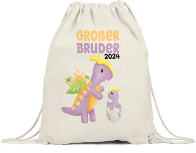 Produktbild von Großer Bruder 2024 Turnbeutel Gymsack Baby Geburt Geschwister Familie Liebe Geborgenheit Kleinkind Geborgenheit