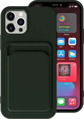 Produktbild von König Design Hülle kompatibel mit Apple iPhone 13 Pro Max Kunststoff Soft Handyhülle - Handy Case Dunkelgrün