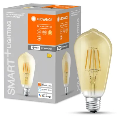 Obrázok produktu pre Ledvance Smart WIFI Žiarovka LED stmievateľná ST64 E27/6W(60W) zlatá 680 lm 2400 K teplá biela