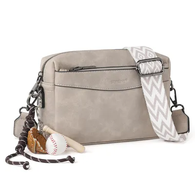 Produktbild von Umhängetasche Damen Schultertasche Klein Handtasche Crossbody Bag Henkeltasche (Tasche mit viel Stauraum), Für Pendeln Reise Campus Rucksäcke (Grau)