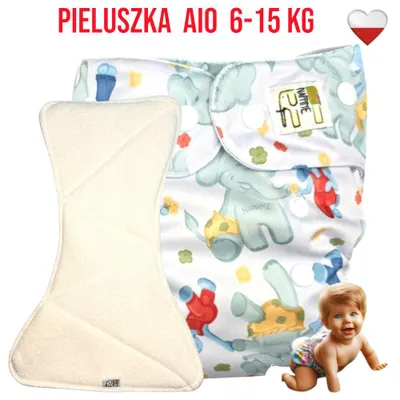 Obrázok produktu pre AIO , vrecková plienka NAPPIMIŚ, opakovane použiteľná