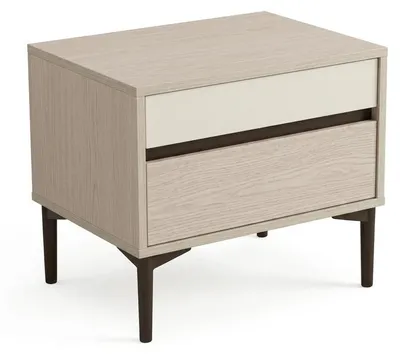 Image de Table de chevet en bois, table de chevet élégante, meubles de chambre à coucher, design moderne