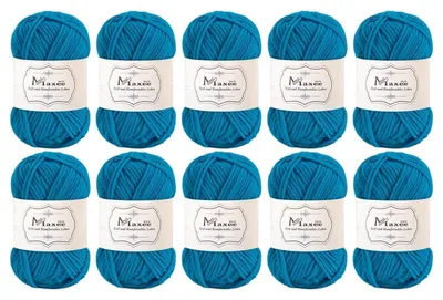Obrázok produktu pre Priadza na ručné pletenie, 500 g (10 x 50 g), viacfarebná, akryl, hrúbka 2,5 mm, 5-nitá, vhodná na pletenie a háčkovanie