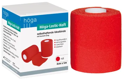 Image de Bande adhésive Höga-Lastic rouge 8cmx5m 1 pc