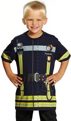Produktbild von Party x People 12933 Spieleshirt Feuerwehr blau