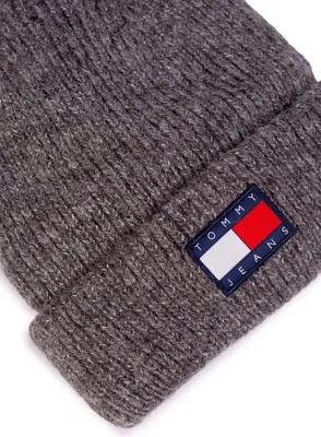 Immagine prodotto di TOMMY JEANS - Cuffia donna a costine con patch logo  - Misura One size