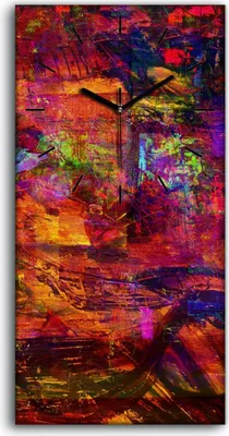 Produktbild von Dekor Leinwand Uhr Wandbilder Geräuschlos 30x60 Malerei Abstrakte Kunst - schwarze Hände
