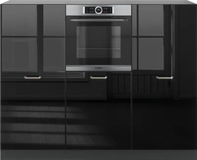 Obrázok produktu pre Kuchynský blok Vicco R-Line Čierny vysoký lesk/antracit 180 cm bez pracovnej dosky, Model 40967