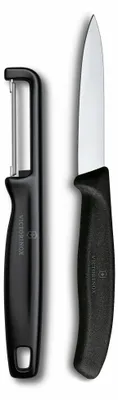 Immagine prodotto di Swiss Classic, spelucchino con pelapatate, 2 pezzi, nero, scatola