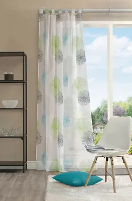 Produktbild von Home Wohnideen Ösenvorhang Walter 245x140cm grün Vorhang Gardine halbtransparent