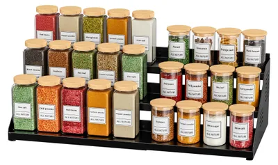 Produktbild von Erweiterbares Gewürzregal für Küchen- und Schrankorganisation