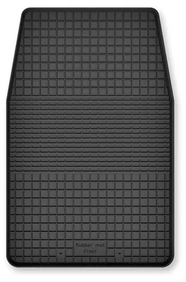 Image de Tapis conducteur en caoutchouc pour Land Rover Discovery I 1989-1998 – noir, semi-universel, adapté