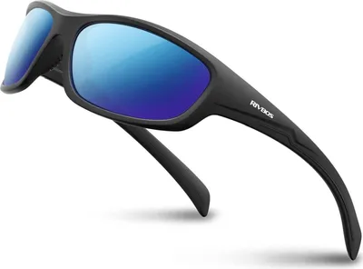 Immagine prodotto di Occhiali da sole polarizzati TR90 montatura UV400 per donne uomini - Nero Blu