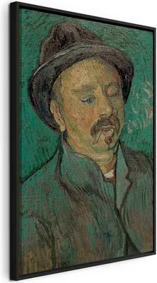 Produktbild von Italienischer Leinwand Leinwandbild - Portrait of a oneeyed man (Vincent Van Gogh) 40x60 cm Reproduktionen l-F-13183-b-a