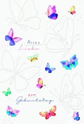 Produktbild von Geburtstag - Glückwunschkarten im Format  11,5 x 17 cm