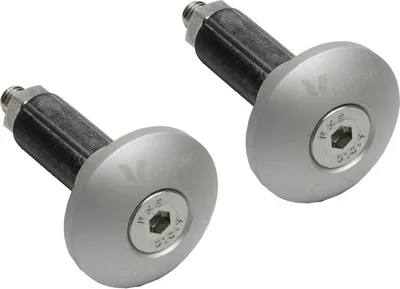 Zdjęcie produktu dla V PARTS Końcówki kierownicy aluminiowe Ø12-18 mm – srebrne