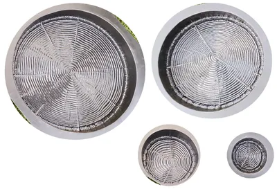 Productafbeelding van Betonvormen, 4 stuks - Herbruikbaar - Multifunctioneel - Vorm voor boomstammen - Gietvorm - Tuindecoratie - Afmetingen: 39,5/30/18/10,5 cm - Tuinvorm