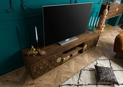 Produktbild von MASSIVMOEBEL24 TV-Board Mango 190x45x50 braun geölt DIAMOND #205