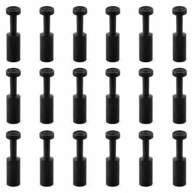 Pneumatik-Verschlussstopfen, 8 mm, 20 Stück, schwarz