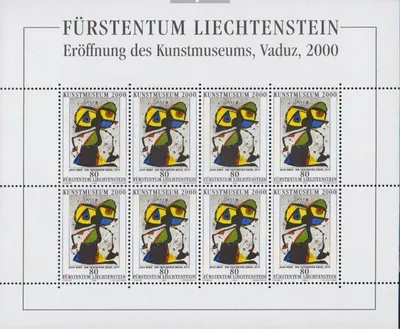 Produktbild von Briefmarken Liechtenstein 2000 Mi 1245Klb-1247Klb (kompl.Ausg.) postfrisch Kunstmuseum