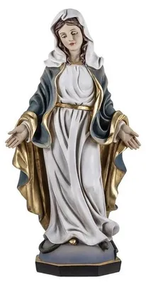 Figur der wundertätigen Madonna, Harz, handbemalt, 30 cm