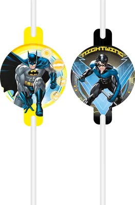 Produktbild von 4 Batman Superpower Strohhalme