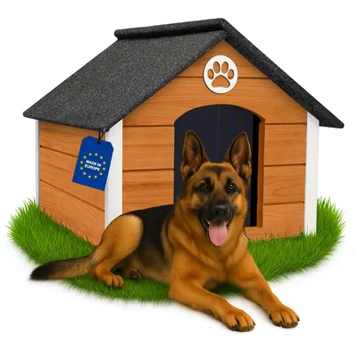 Hundehaus HobbyDog Größe S - 38x32x38 Cm Für Kleine Hunde & Katzen