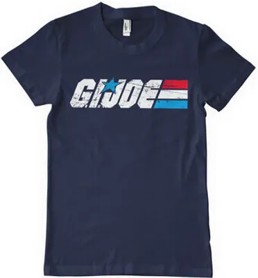 Produktbild von G.I. Joe Washed Logo T-Shirt - Medium - Navy