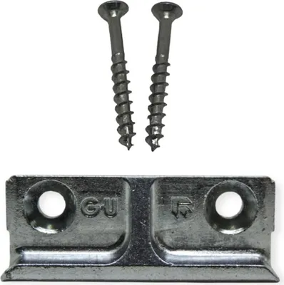 Produktbild von GU Schliessplatte Euronut 7/8X4 8-00184-00-0-1 mit Schrauben