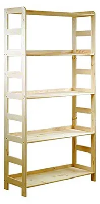Image de Bibliothèque modulaire en bois avec 5 étagères