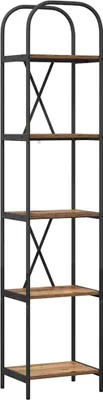 Immagine prodotto di vidaXL Libreria a 5 ripiani, 40 x 30 x 183 cm, realizzata in legno composito e legno di recupero