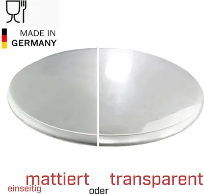 Produktbild von Premium PVC Tischdecke Tischfolie Tablecloth Tischschutz RUND  transparent matt, Ausführung:transparent, Durchmesser:120 cm Ø