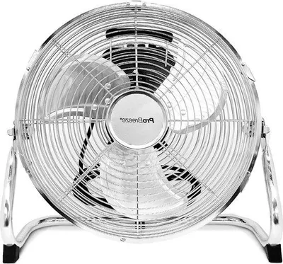 Immagine prodotto di Ventilatore da pavimento in acciaio da 30 cm - Cromo - Ufficio e palestra - 3 velocità - Ventilatore oscillante regolabile a 110 gradi