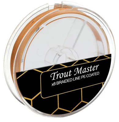 Produktbild von Trout Master Fine Gold X8 PE 0,04mm 3,8kg - 120m Angelschnur