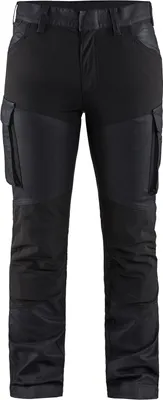 Produktbild von Blakläder® Damen Service Arbeitshose Denim Stretch Marineblau/Schwarz 7147 1147, Farbe:marineblau/schwarz, Größe:34