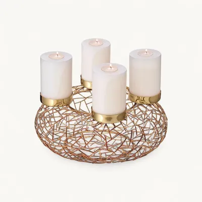 Produktbild von EDZARD Adventskranz Milano Ø 34 cm, Kupfer