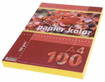 Produktbild von Kreska Kopierpapier A4 160g Gelb 100 Blatt